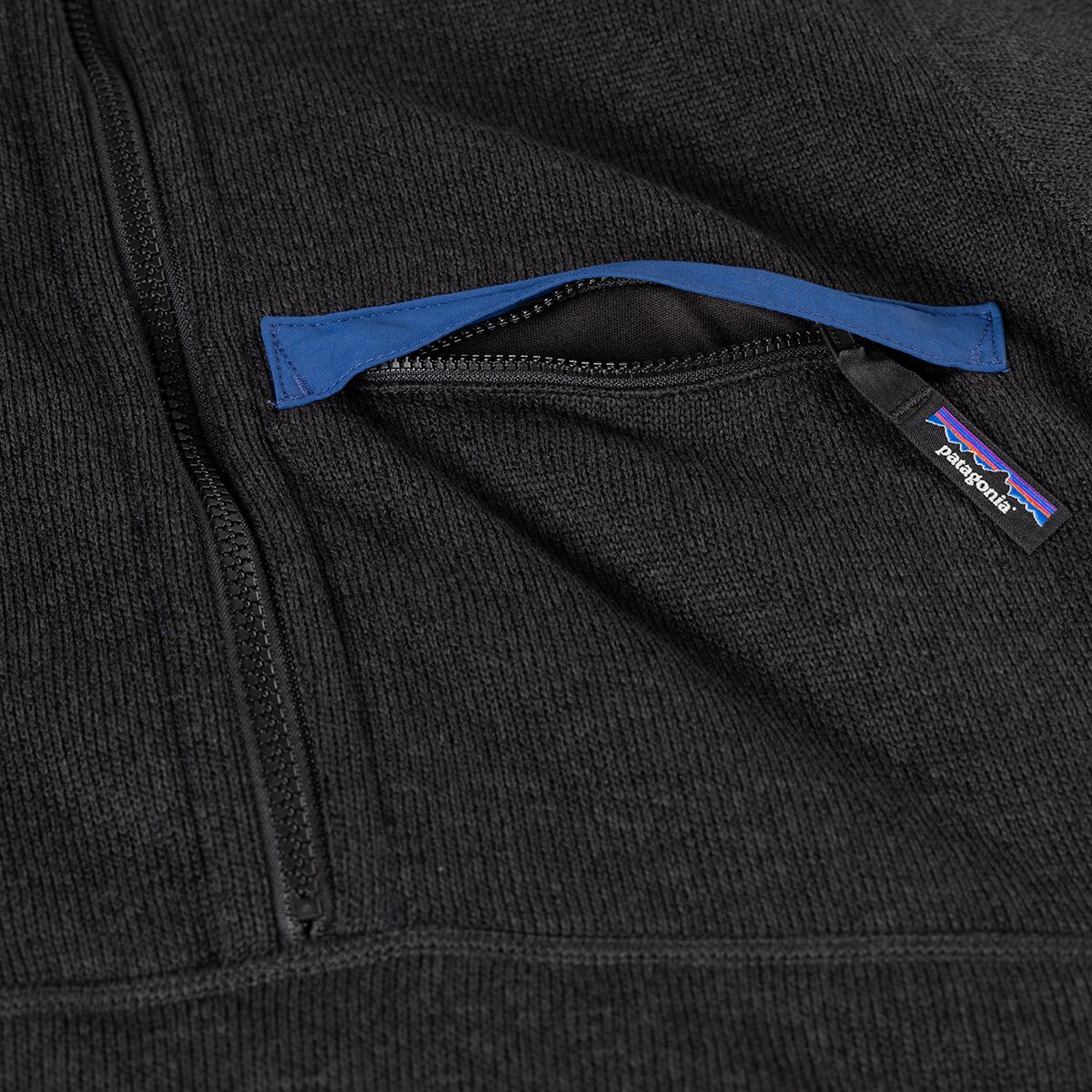 Мужской свитер Patagonia Better Sweater 1/2-Zip Pullover, цвет: Чёрный — фото 3