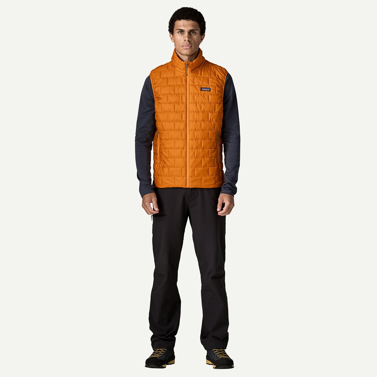 Мужской жилет Patagonia Nano Puff Vest, цвет: Оранжевый — фото 5