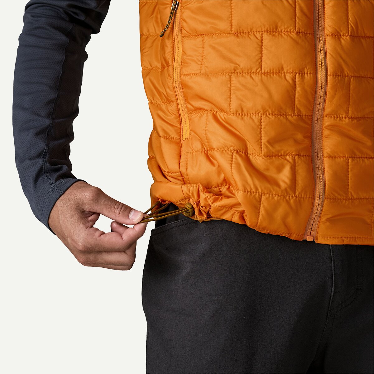 Мужской жилет Patagonia Nano Puff Vest, цвет: Оранжевый — фото 8