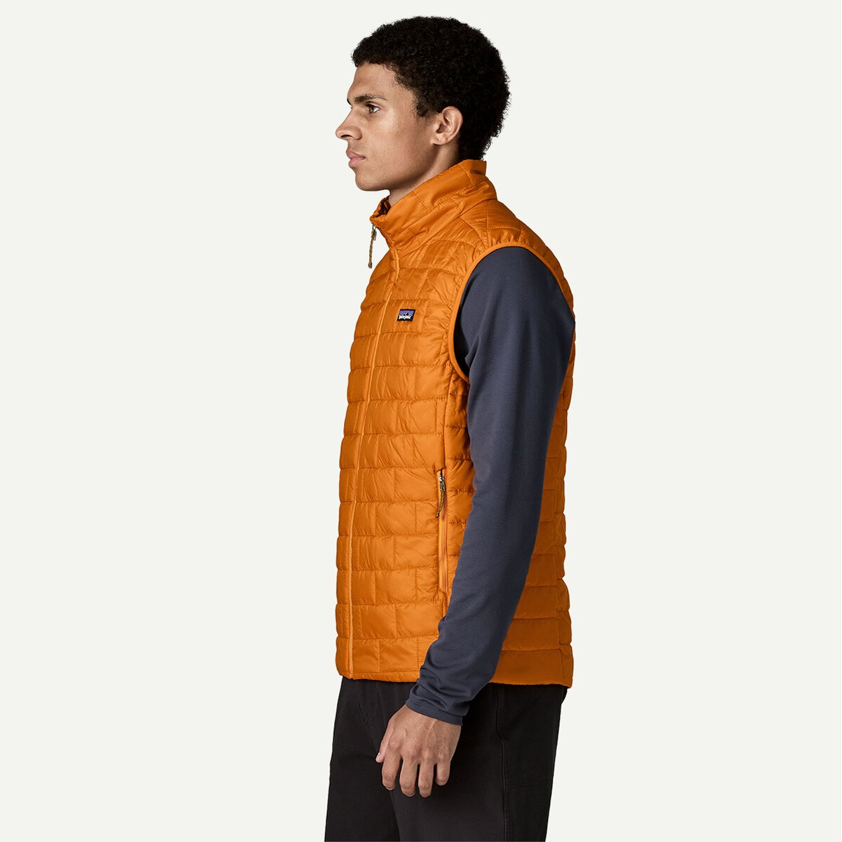 Мужской жилет Patagonia Nano Puff Vest, цвет: Оранжевый — фото 9