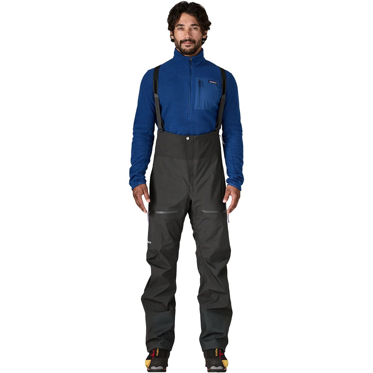 Мужские брюки Patagonia Pluma PRO Bib, цвет: Чёрный — фото 1