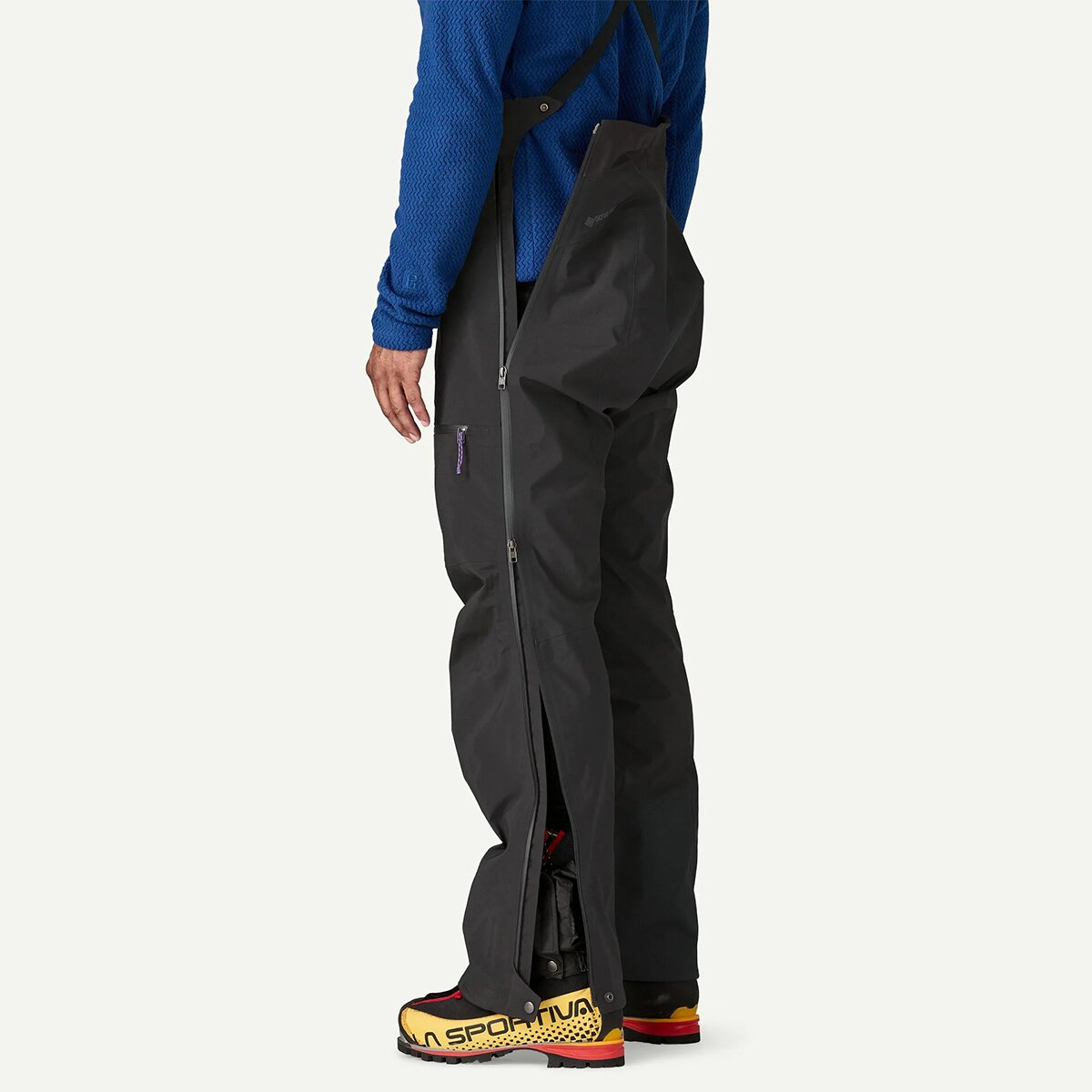Мужские брюки Patagonia Pluma PRO Bib, цвет: Чёрный — фото 6