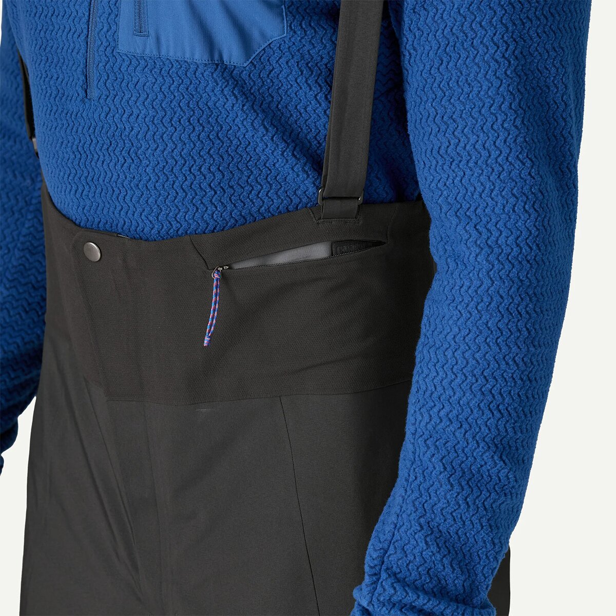 Мужские брюки Patagonia Pluma PRO Bib, цвет: Чёрный — фото 4