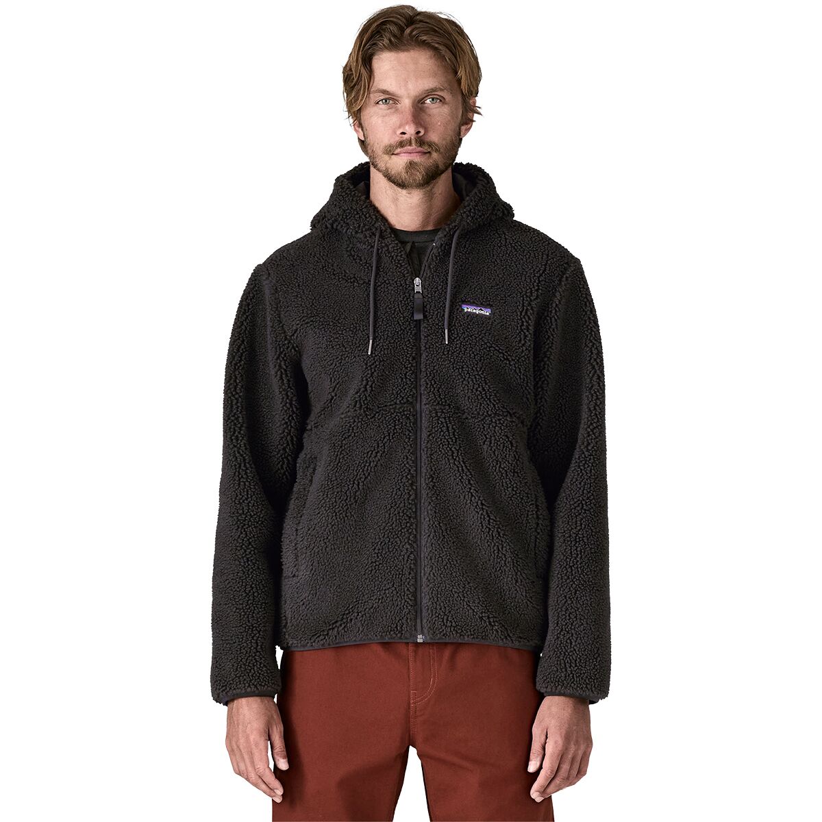 Мужская куртка Patagonia Retro-X Hooded, цвет: Чёрный — фото 1