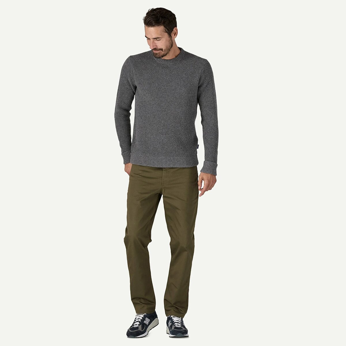 Мужские брюки Patagonia Twill Traveler 5-Pocket Pant, цвет: Зелёный — фото 4