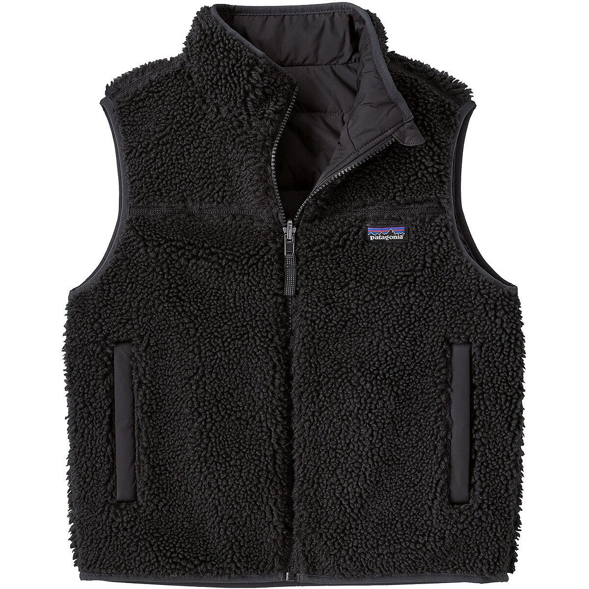 Детский жилет Patagonia Reversible Ready Freddy Vest, цвет: Чернильный чёрный — фото 3