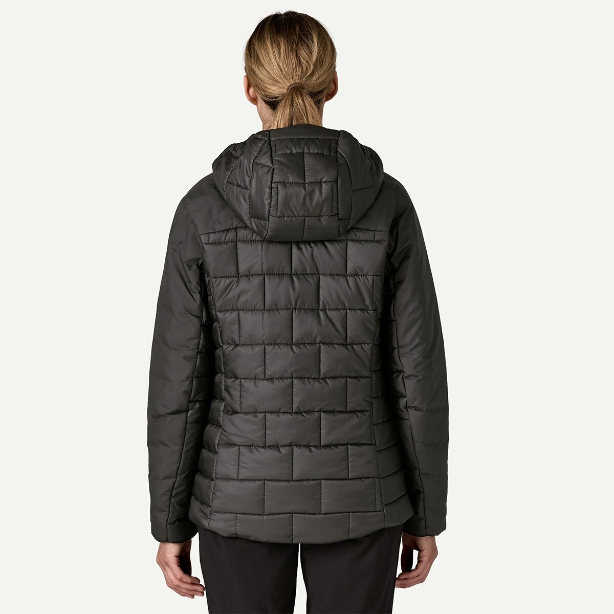 Женское худи Patagonia Hi-Loft Nano Puff, цвет: Чёрный — фото 3