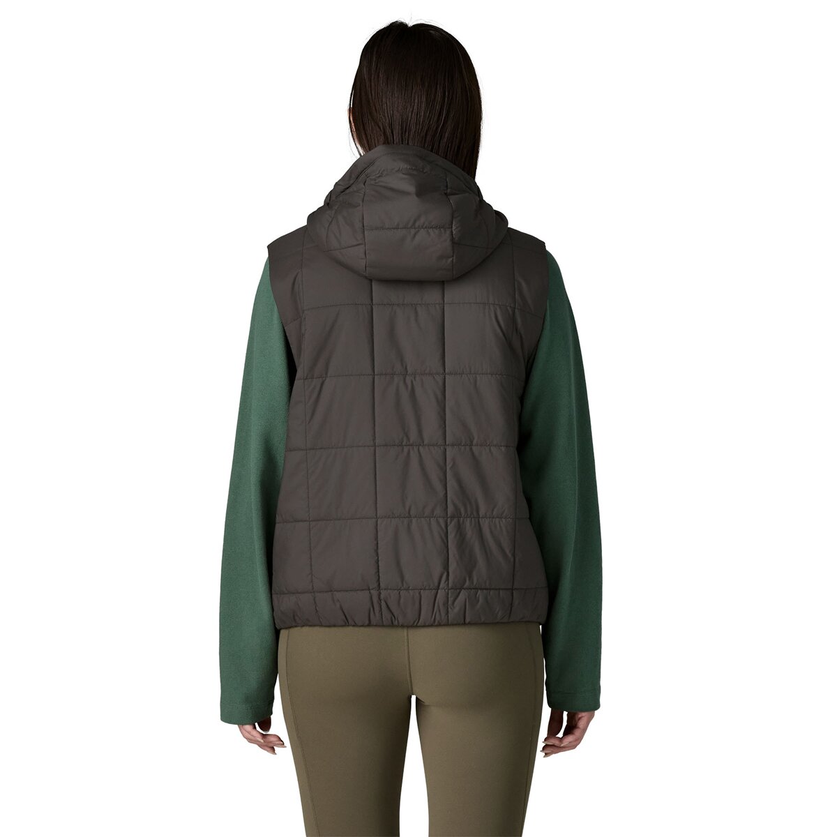 Женский жилет Patagonia Light Gust Hooded Vest, цвет: Чёрный — фото 3