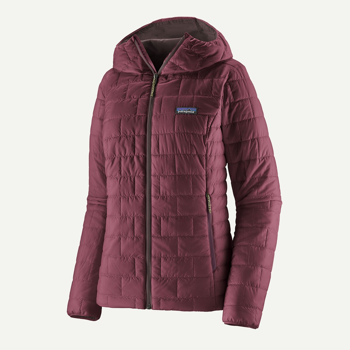 Женское худи Patagonia Nano Puff Insulated, цвет: Ягодный инжирный — фото 9