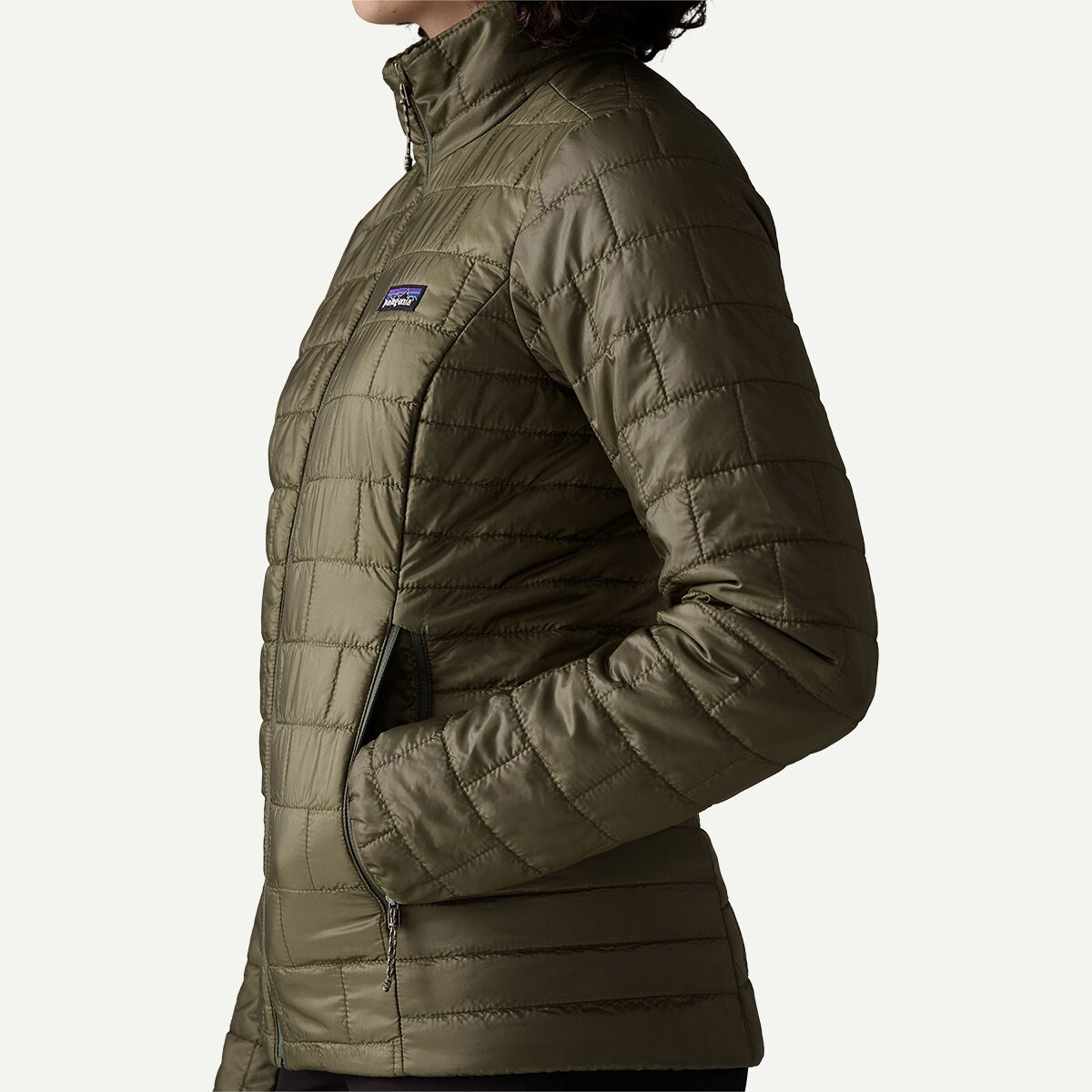 Женская куртка Patagonia Nano Puff Insulated, цвет: Зелёный, вариант 1 — фото 4