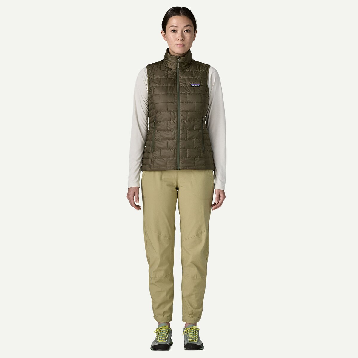 Женский жилет Patagonia Nano Puff Vest, цвет: Зелёный, вариант 1 — фото 3