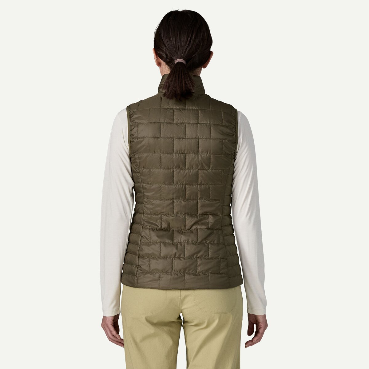 Женский жилет Patagonia Nano Puff Vest, цвет: Зелёный, вариант 1 — фото 4