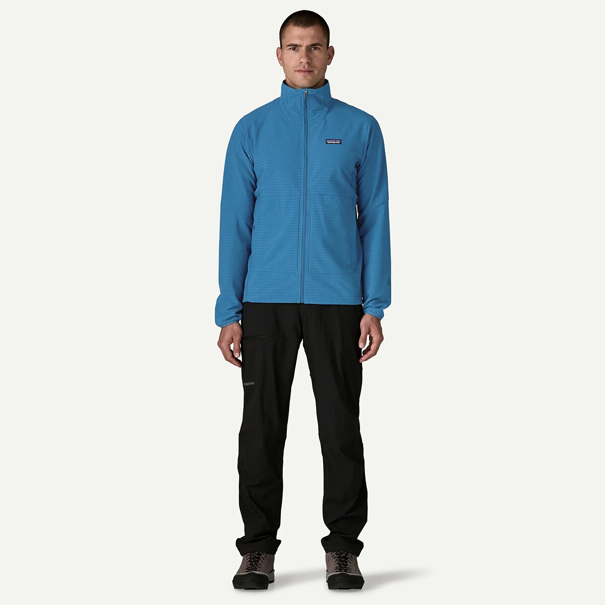 Мужская куртка Patagonia R1 TechFace Fleece, цвет: Синий — фото 4