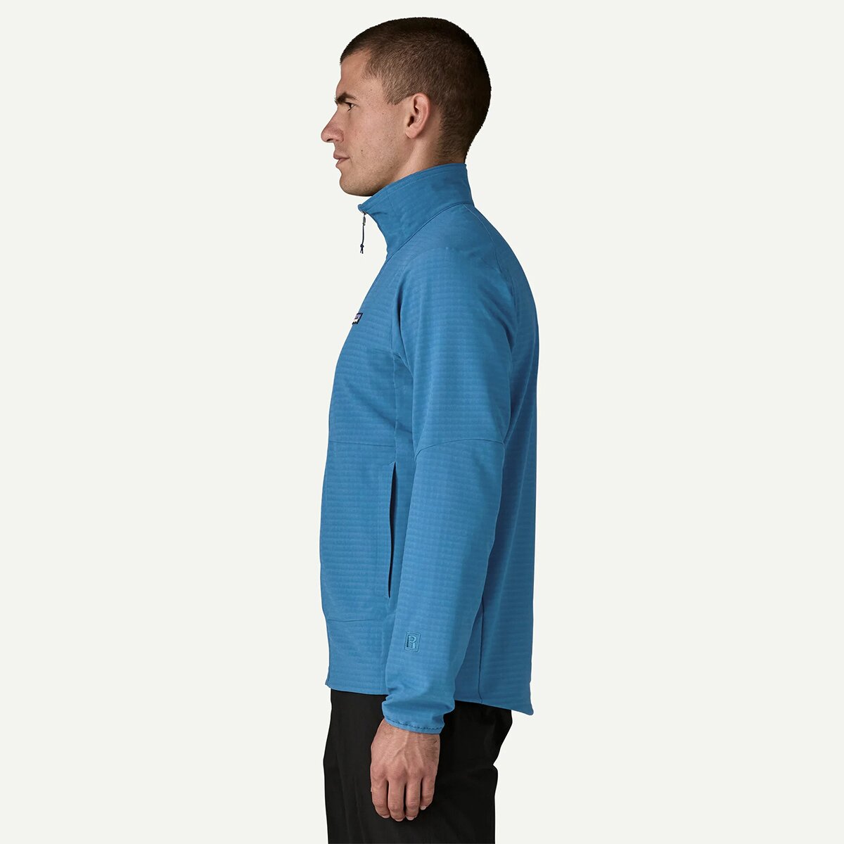Мужская куртка Patagonia R1 TechFace Fleece, цвет: Синий — фото 5