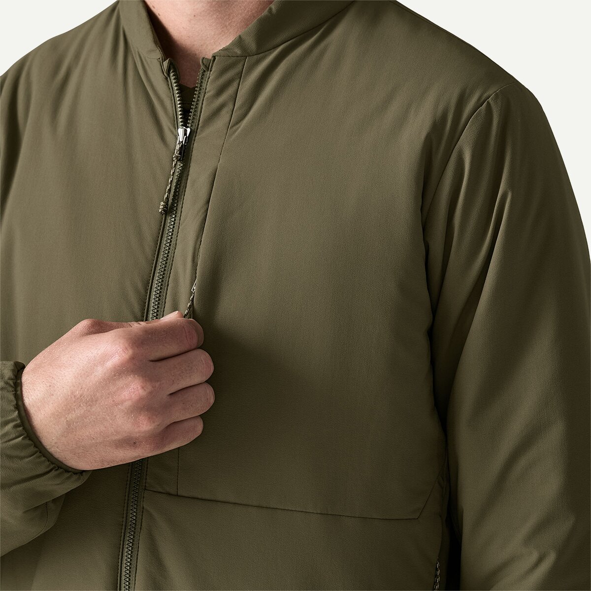 Мужская куртка Patagonia Nano-Air Bomber, цвет: Зелёный — фото 2