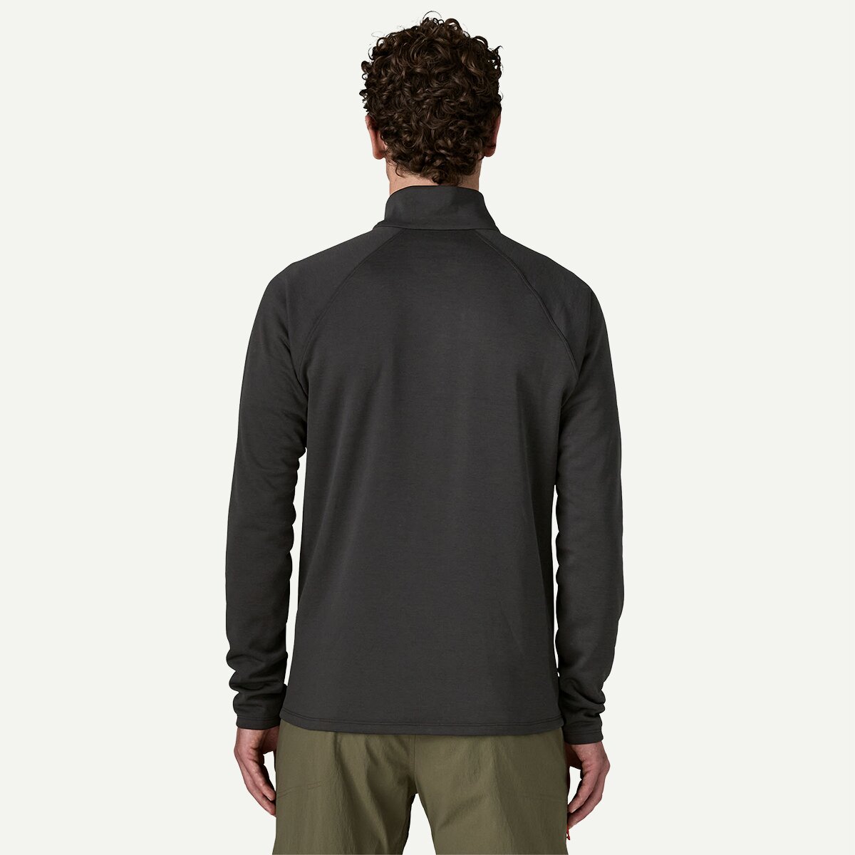 Мужская куртка Patagonia R1 Ultralight 1/2-Zip, цвет: Чёрный — фото 3