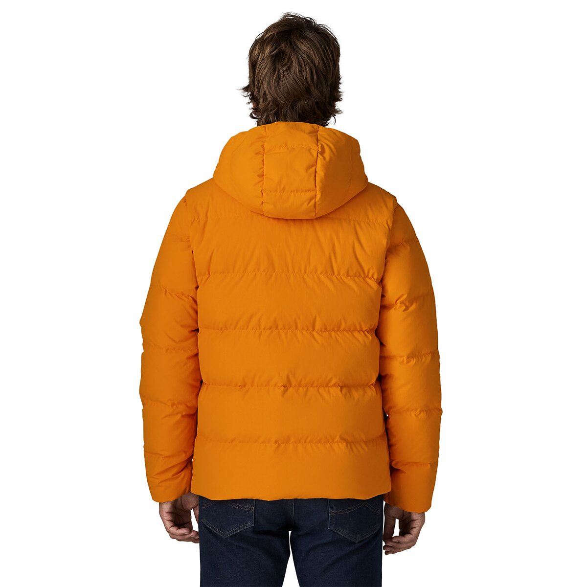 Мужская куртка Patagonia Sisar Down Hooded, цвет: Оранжевый — фото 2