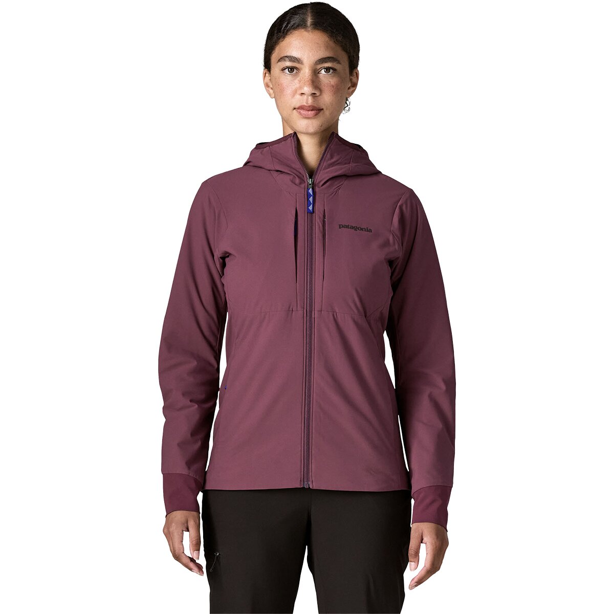 Женская куртка Patagonia Nano-Air Light Hooded, цвет: Ягодный инжирный