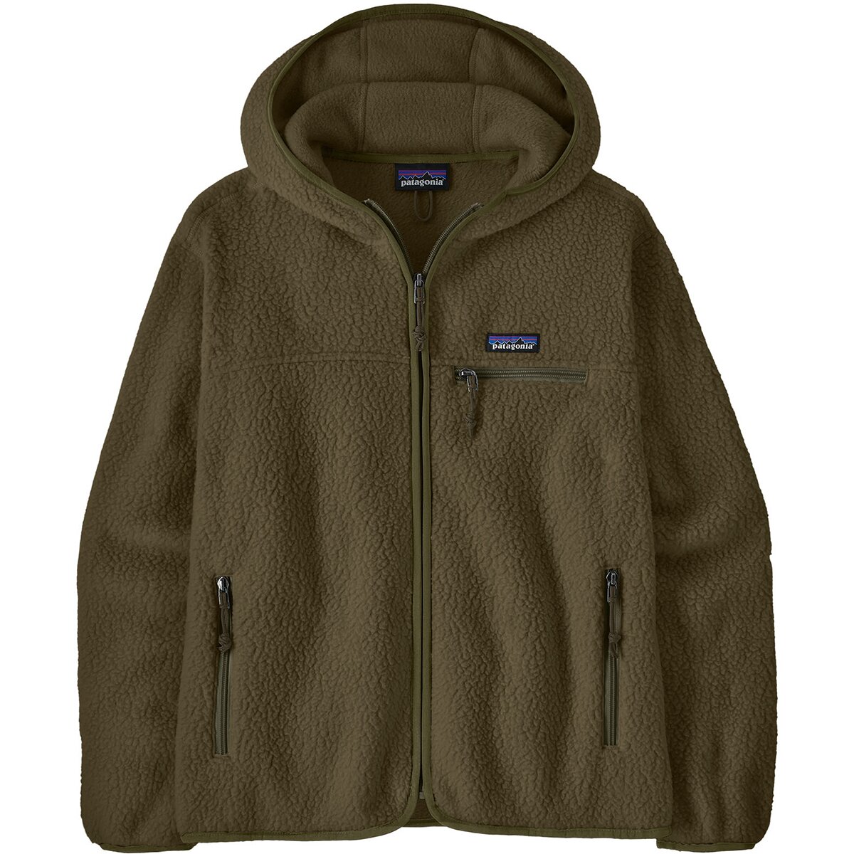 Женская куртка Patagonia Retro Pile Hooded, цвет: Зелёный — фото 6