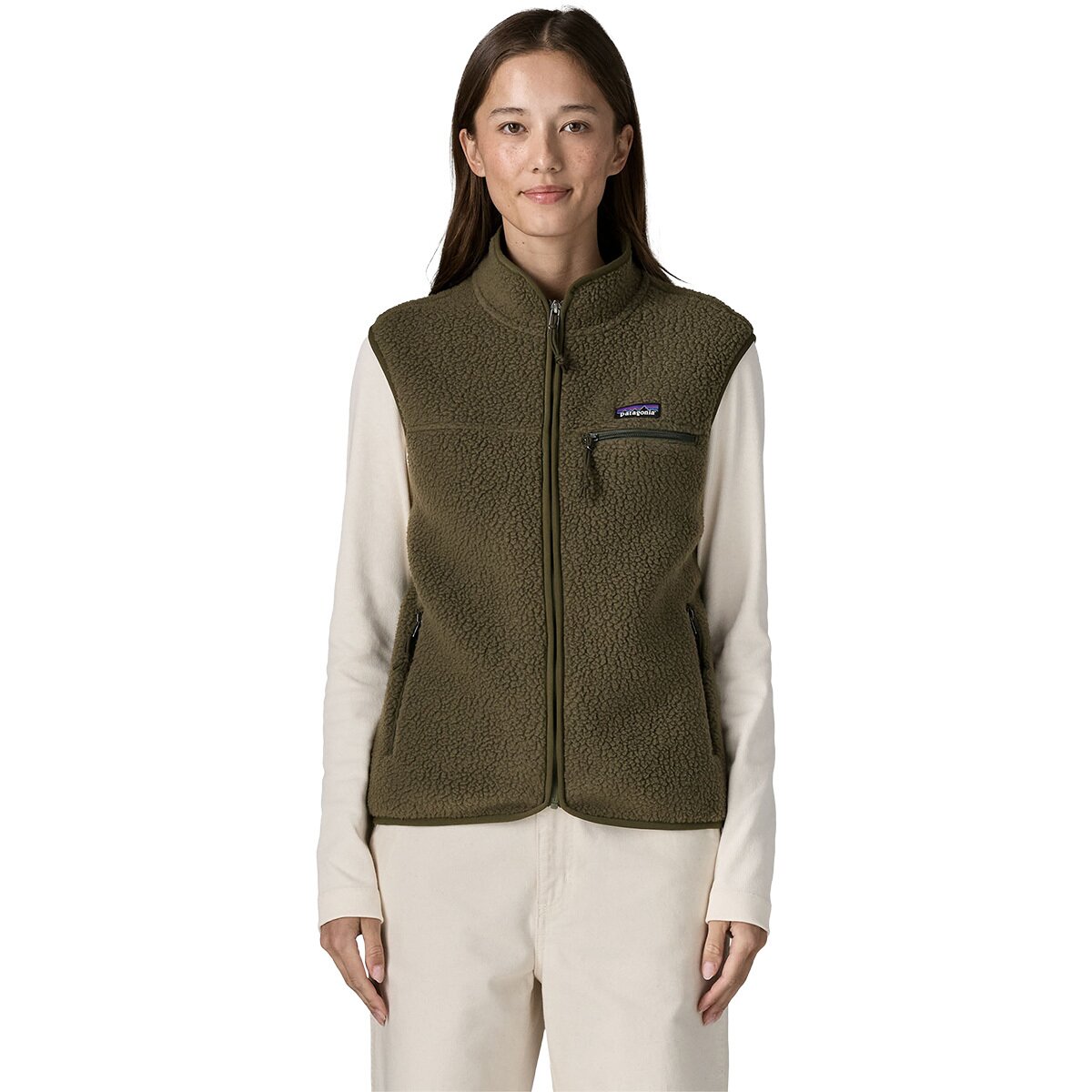 Женский жилет Patagonia Retro Pile Vest, цвет: Зелёный