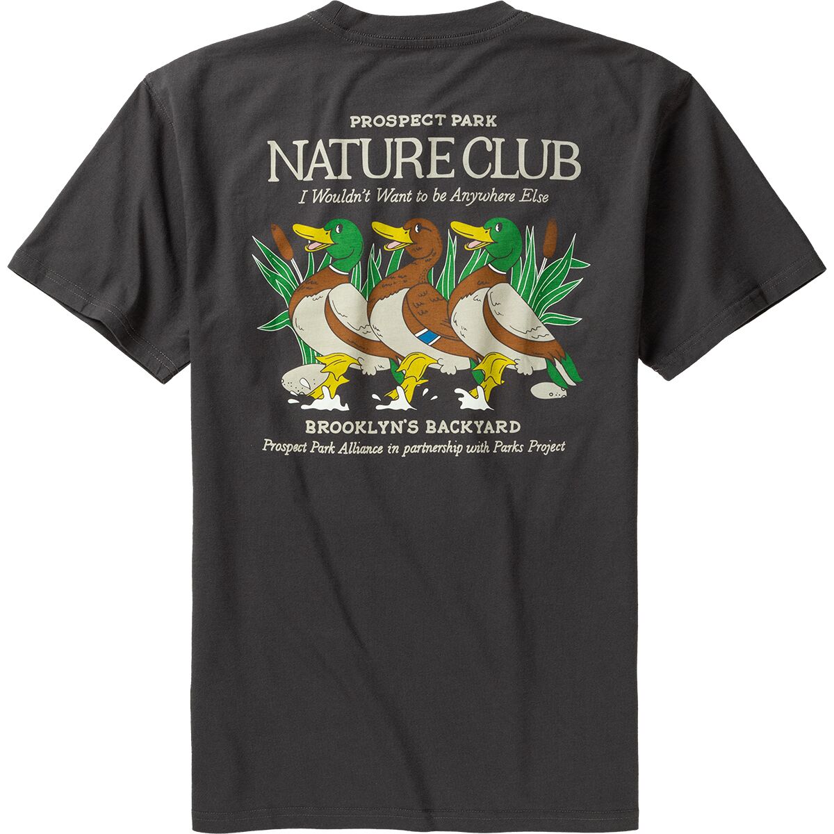 Мужская футболка Parks Project x Prospect Park Alliance Nature Club Pocket, цвет: Чёрный