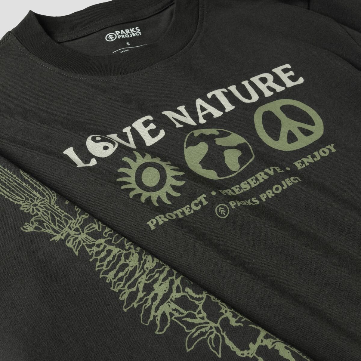 Parks Project Love Nature Boxy Long-Sleeve T-Shirt -...