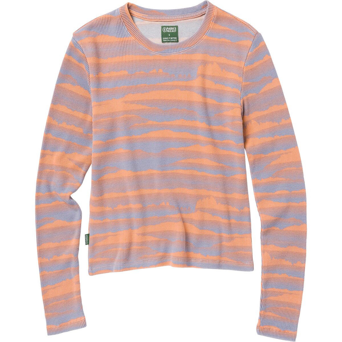 Женская футболка Parks Project Smoky Mtn Haze Mini Waffle, цвет: Разноцветный — фото 1
