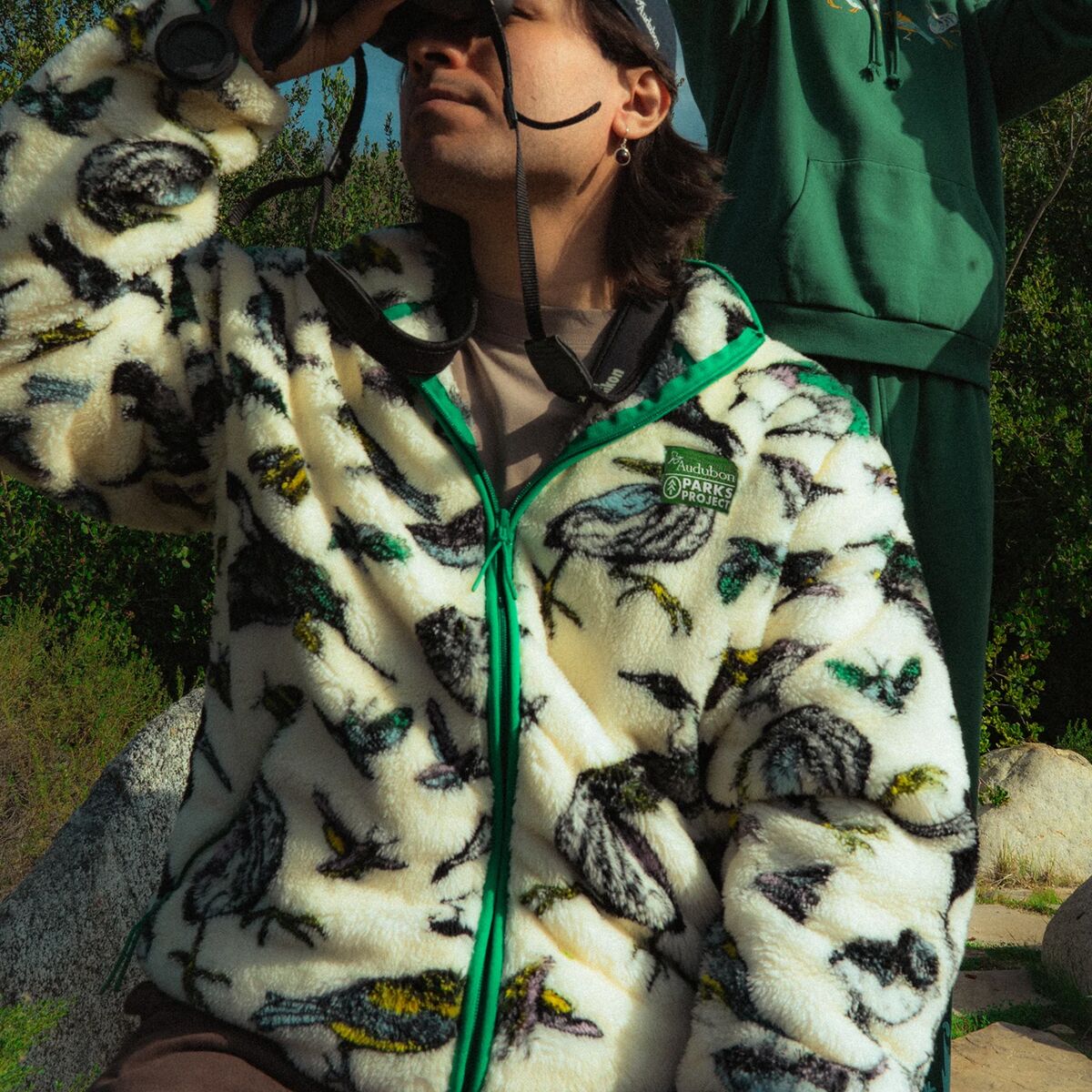 Мужская куртка Parks Project x Audubon Faux Shearling, цвет: Зефирный — фото 2