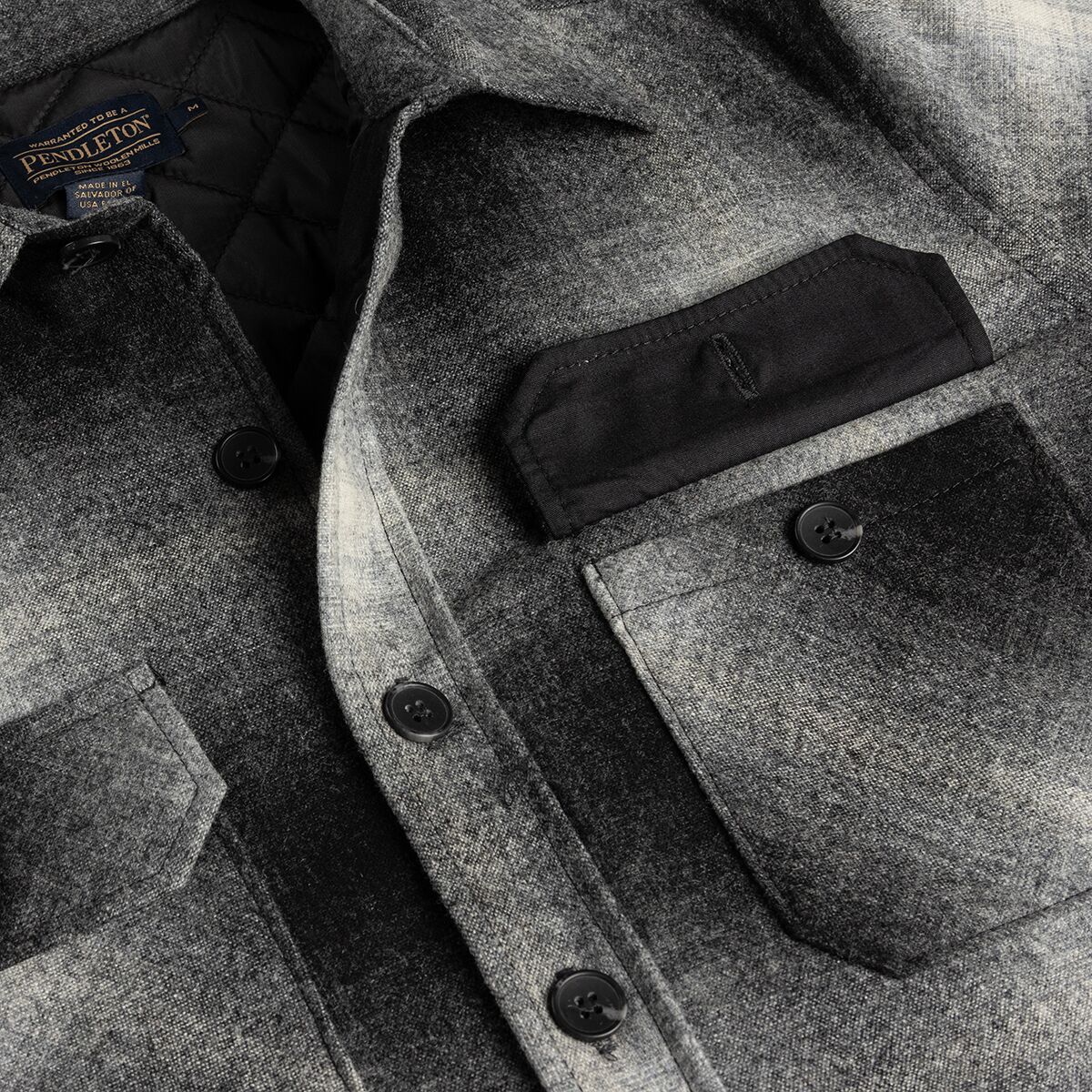 Pendleton Quilted CPO in Wool Shirt Jacket Men's Clothing