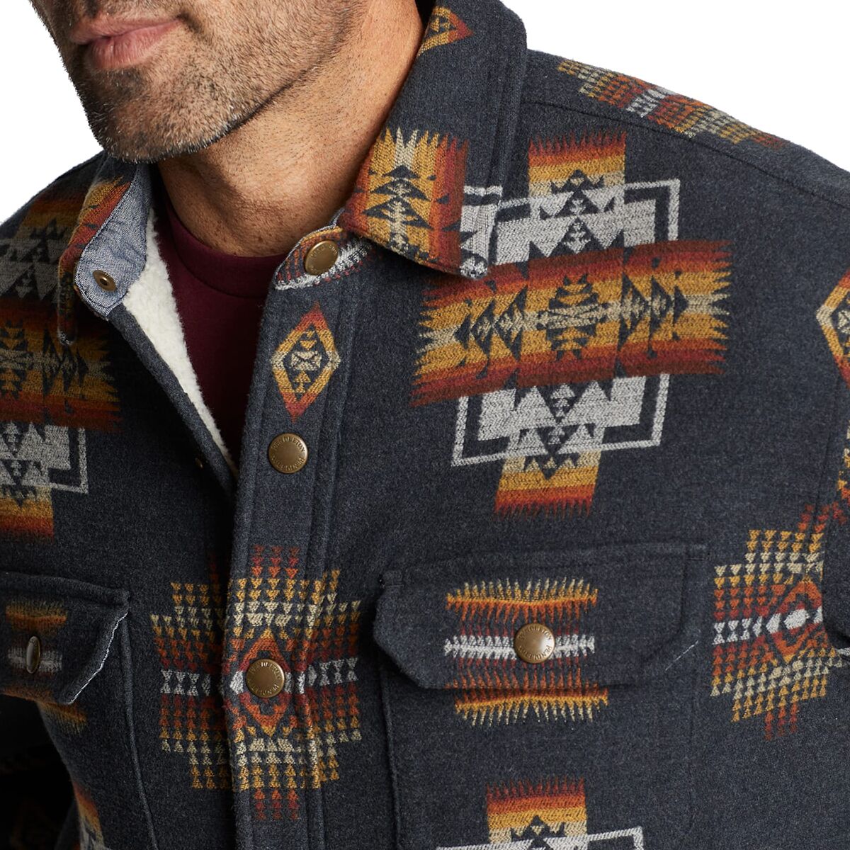Pendleton Sherpa Lined Shirt Jacket Men's Clothing