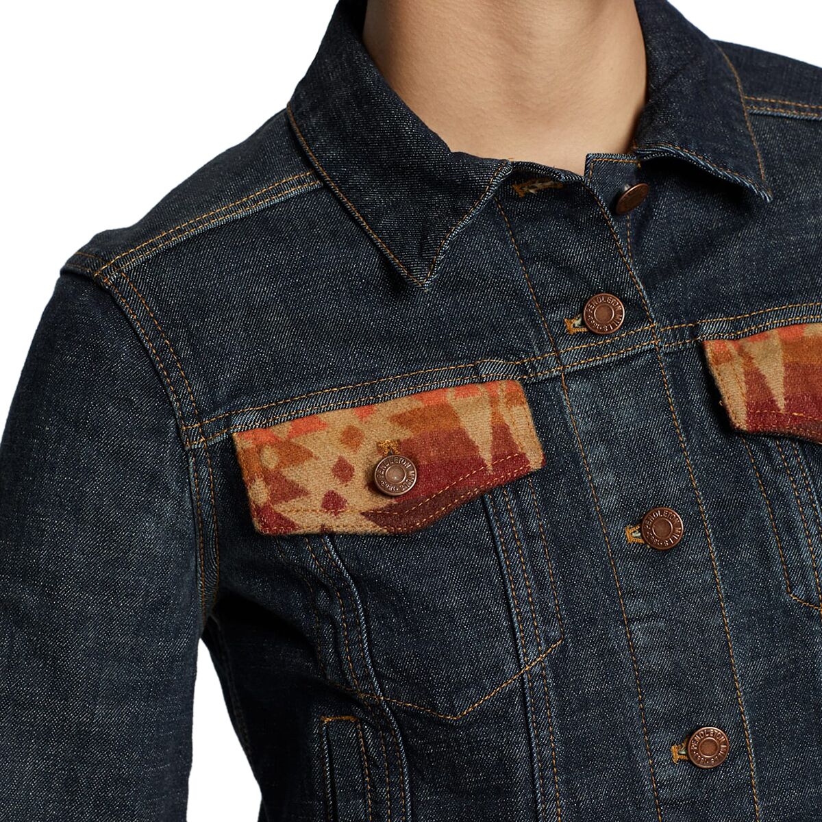 Pendleton Denim/Wool Jean Jacket Women's Clothing