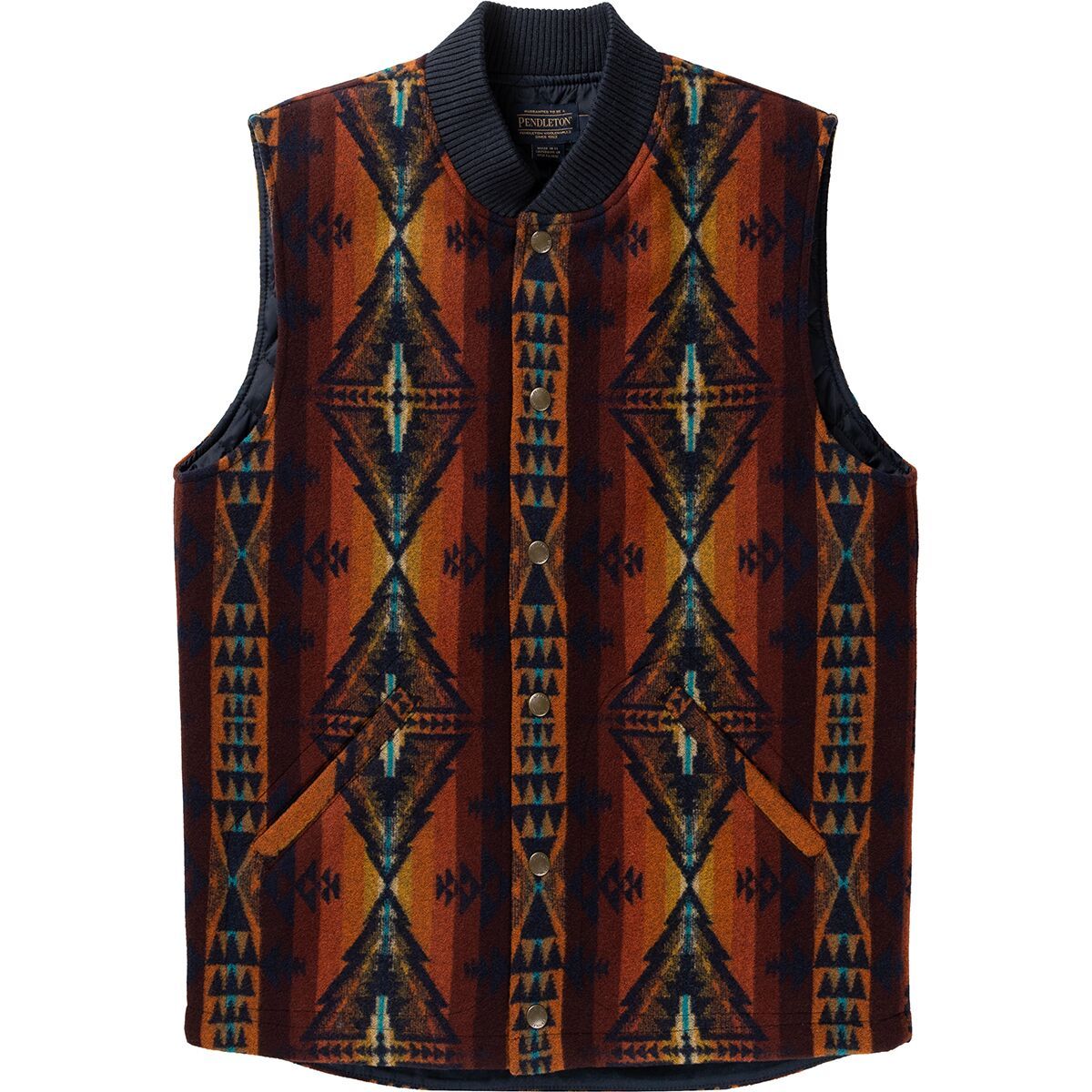 Quilted Snap  Vest main image 0