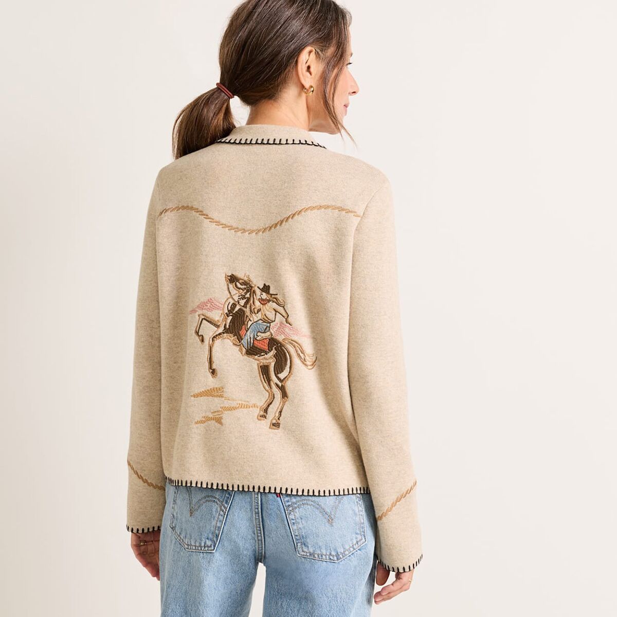 Женский кардиган Pendleton Souvenir, цвет: Натуральный, вариант 1 — фото 2