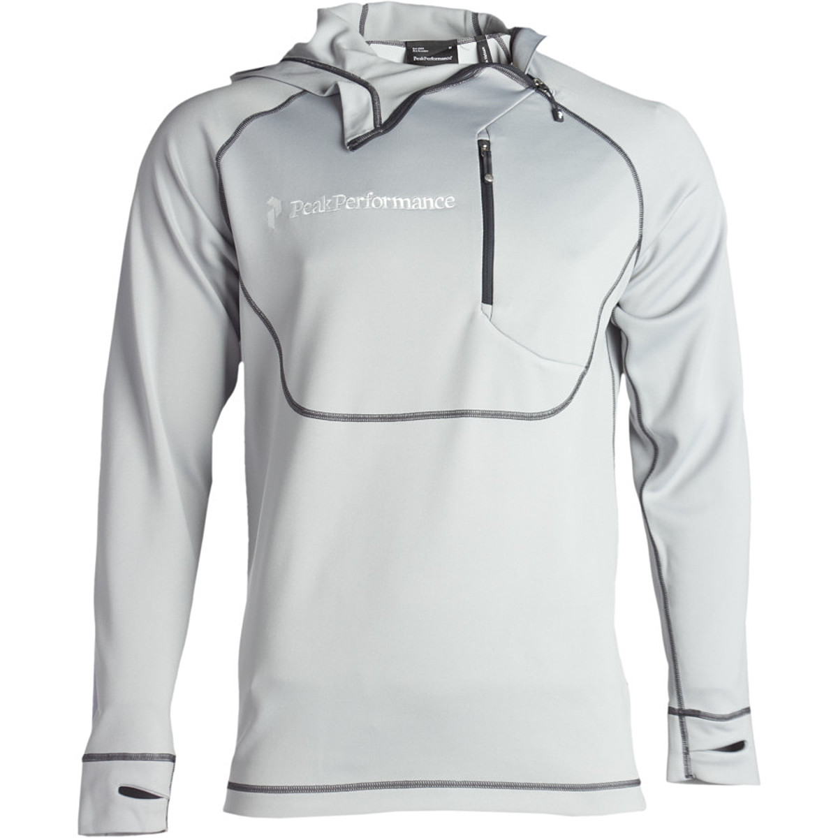 Peak Performance Move SideZip Hooded Pullover Men's Clothing