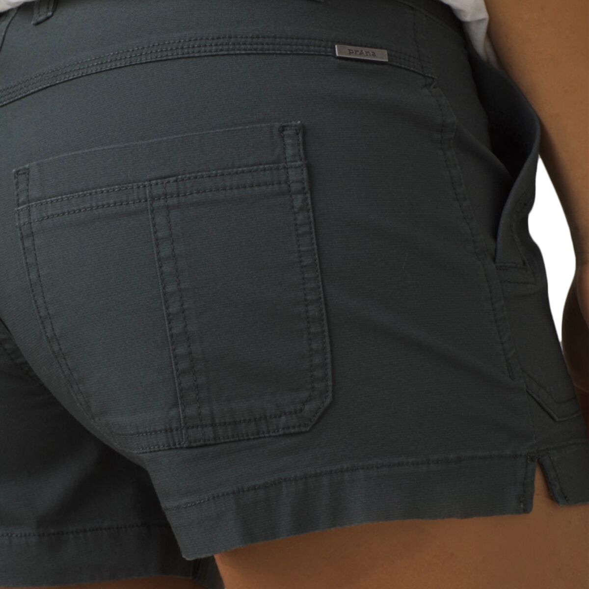PrAna Women's Elle Short - Organic Cotton Dobby Blend, Slim Fit, Front & Back Pockets, Champagne, Size 12