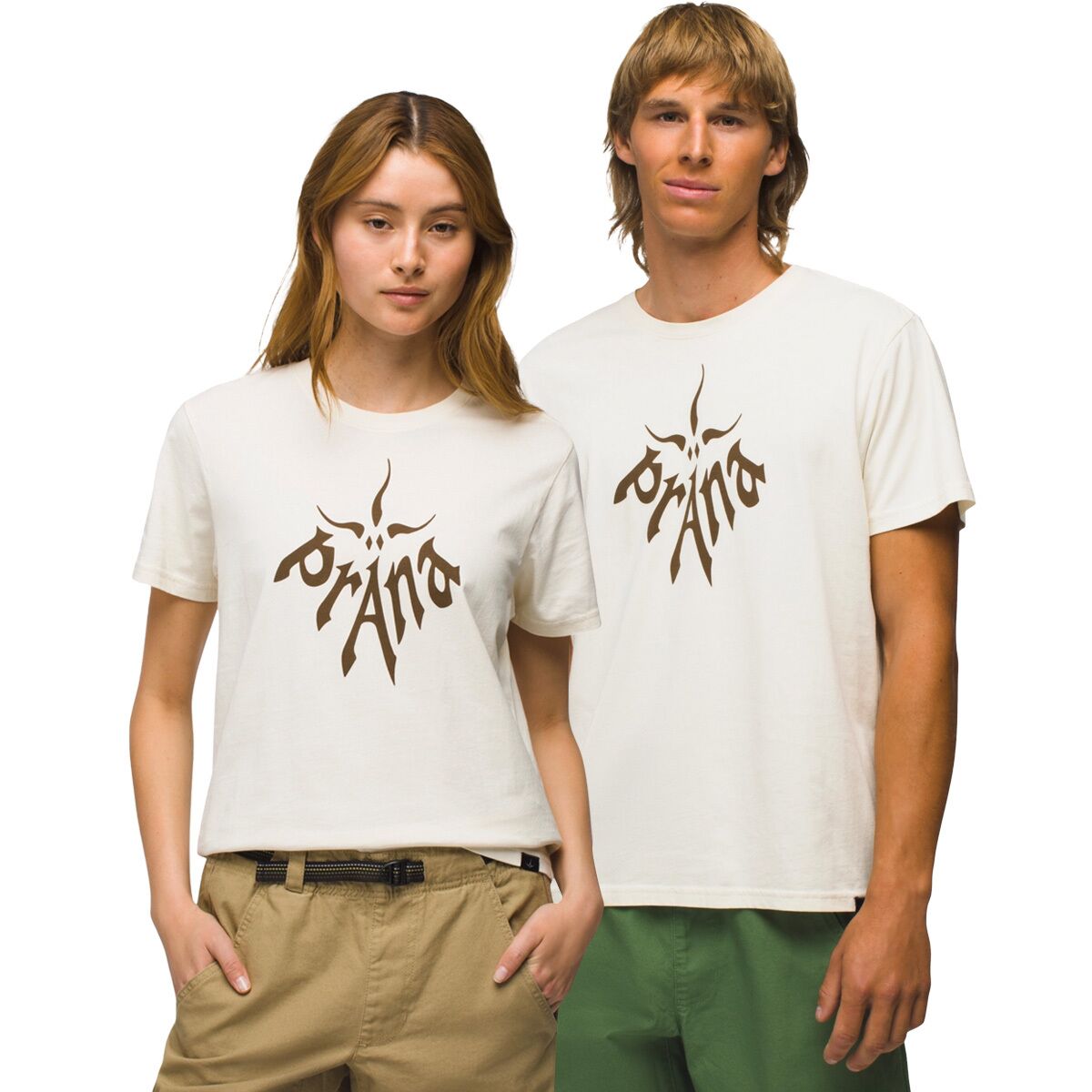 T-shirt Homme PrAna étoile Ocre - Coton Organique Régénérative | Taille S-2XL