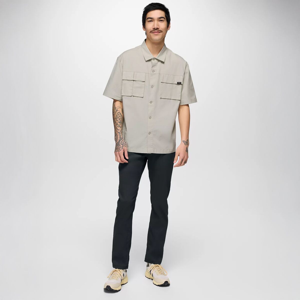 Мужские брюки prAna Stretch Zion 5-Pocket Slim Pant, цвет: Чёрный — фото 8