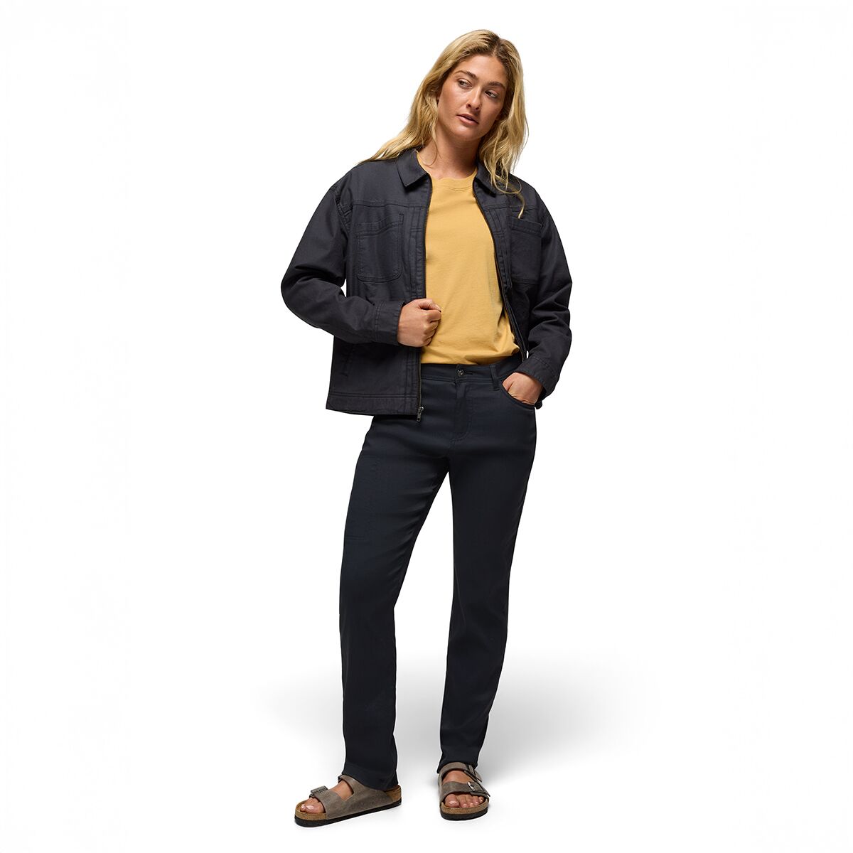Женские брюки prAna Stretch Zion Halle Pant, цвет: Чёрный — фото 8