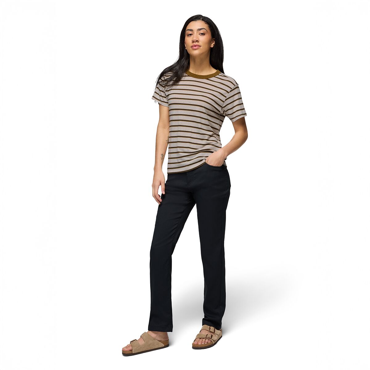 Женские брюки prAna Stretch Zion Halle Pant, цвет: Чёрный — фото 9