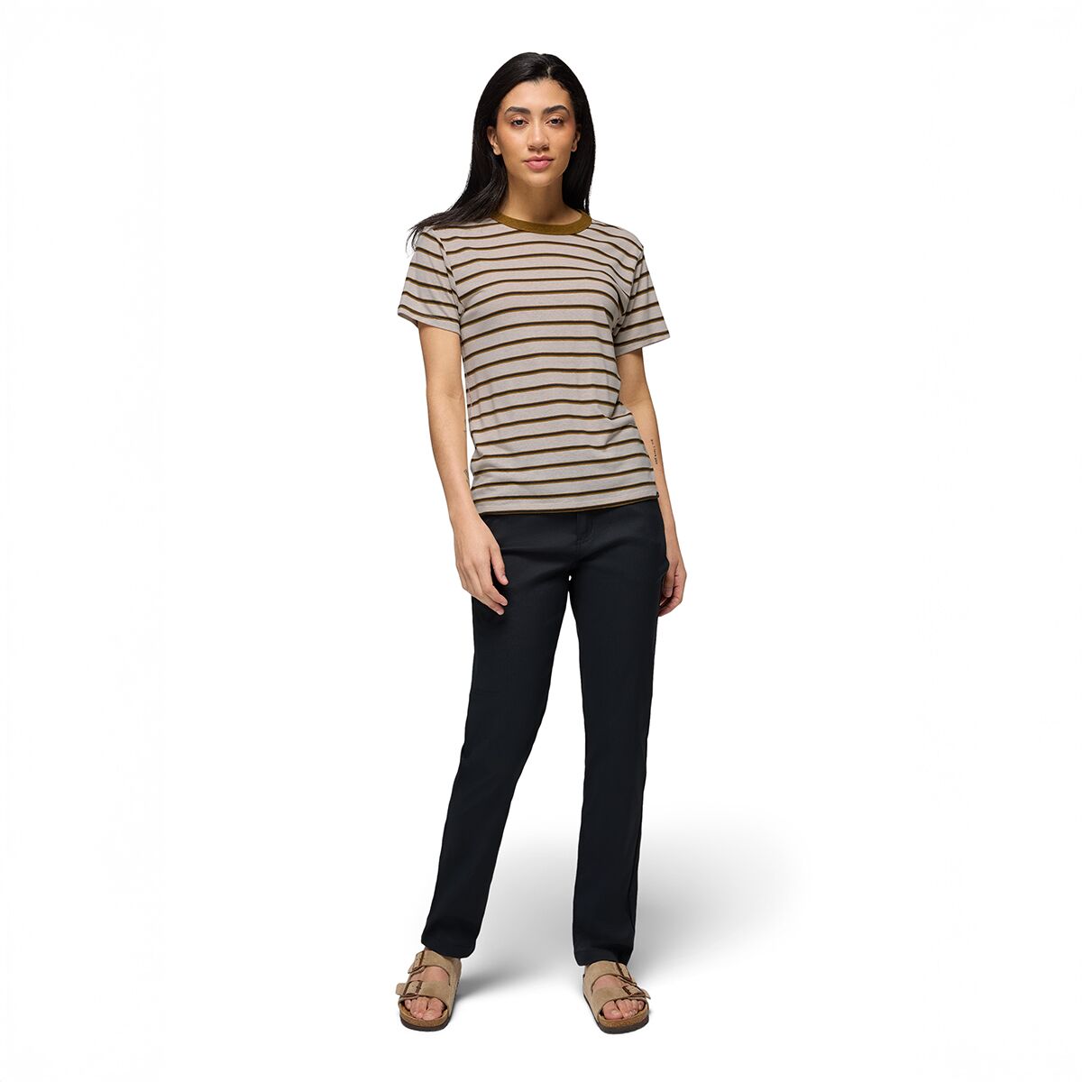 Женские брюки prAna Stretch Zion Halle Pant, цвет: Чёрный — фото 10