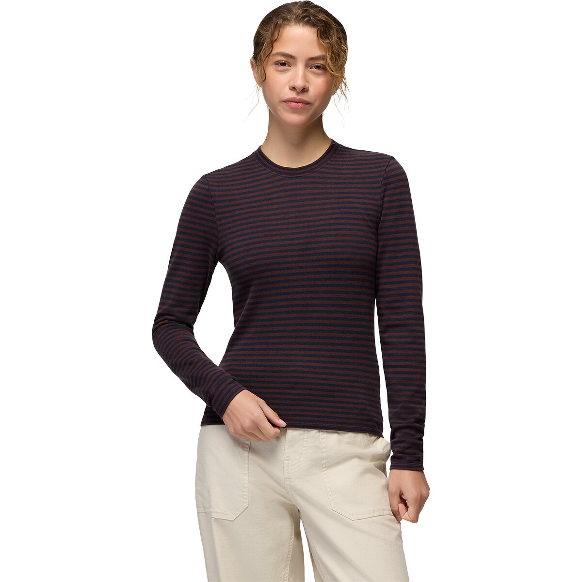 Женская футболка prAna Lotus Long-Sleeve T-Shirt, цвет: Полосатый