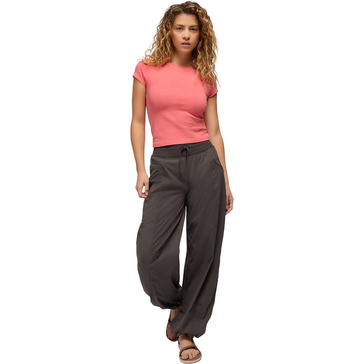 Женские брюки prAna Koen Wide Leg Pant, цвет: Basalt — фото 8