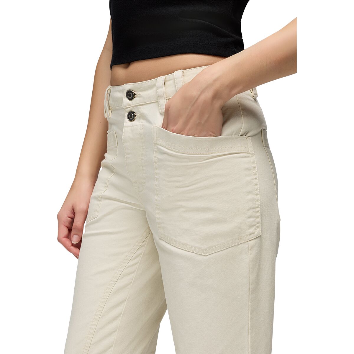 Женские брюки prAna Suton Straight Pant, цвет: Пляжный галечный — фото 2