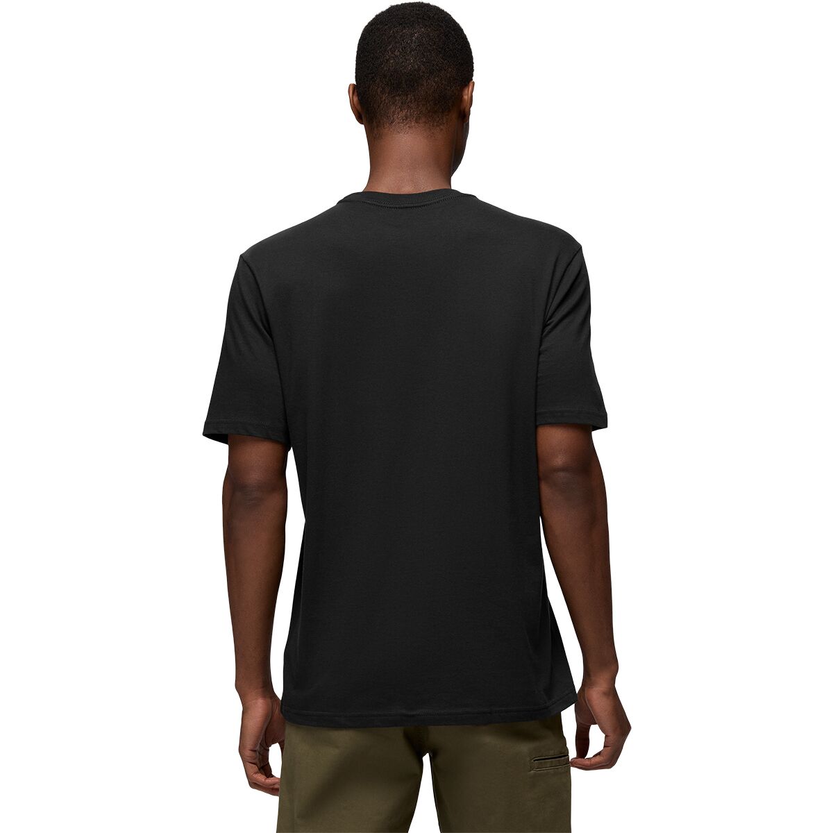 Мужская футболка prAna Short-Sleeve T-Shirt, цвет: Чёрный — фото 4