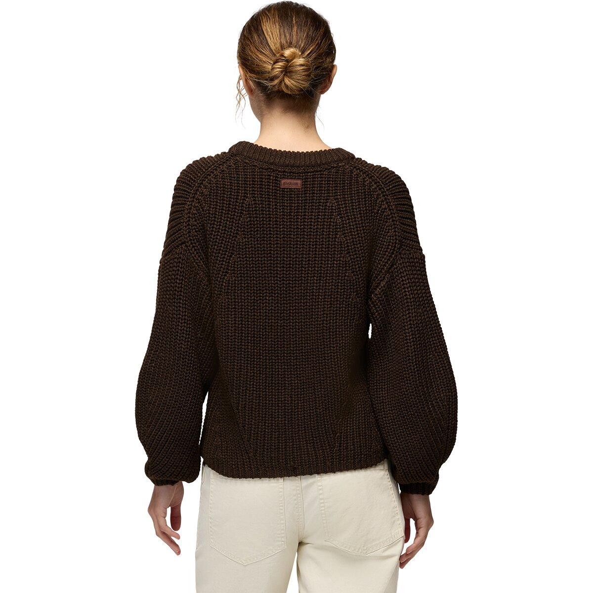 Женский свитер prAna Sunday River Crewneck, цвет: Кофейный — фото 4