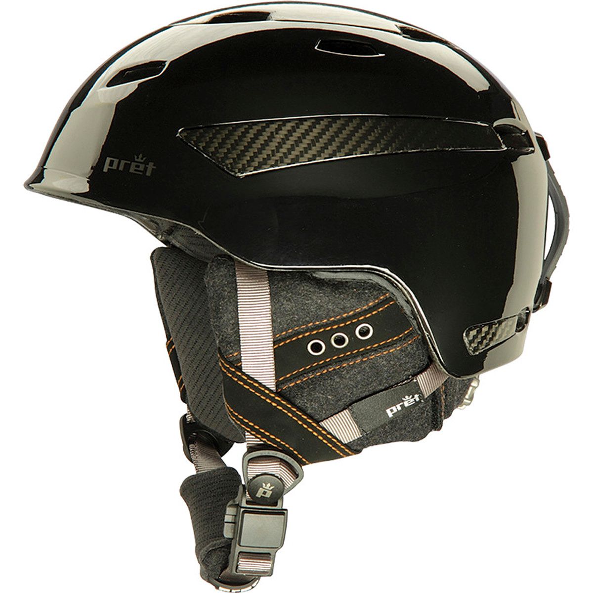 Pret Helmets Carbon Effect Helmet Ski