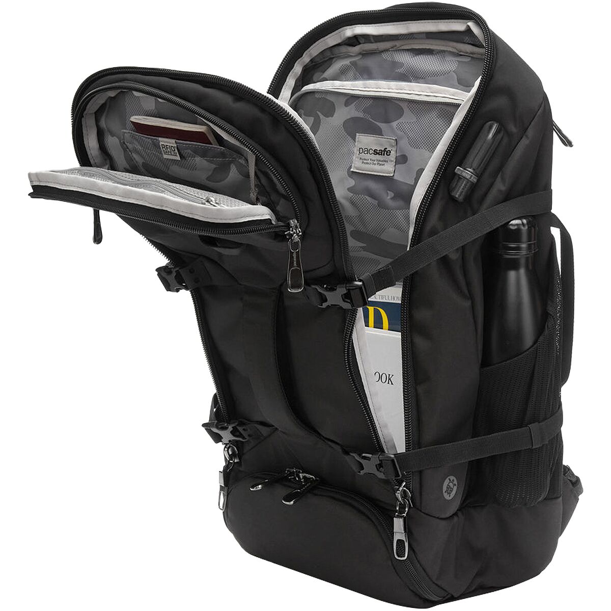 travel backpack by pacsafe ($77 on amazon)