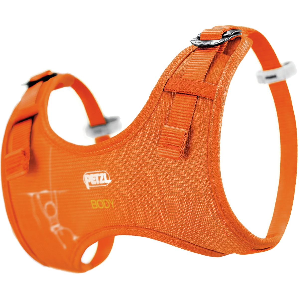 orange petzl harness