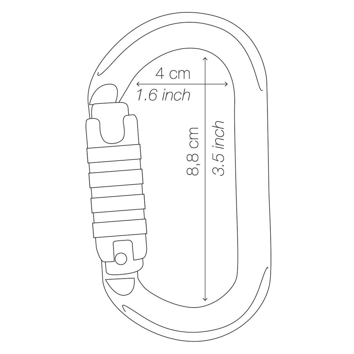 Petzl OK Ball-Lock Carabiner