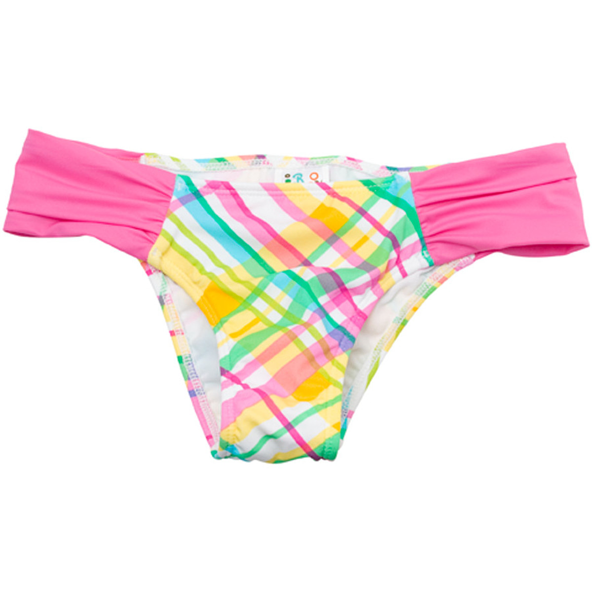 Roxy Plaid Paradise Sidewinder Bikini Bottom Women's Clothing